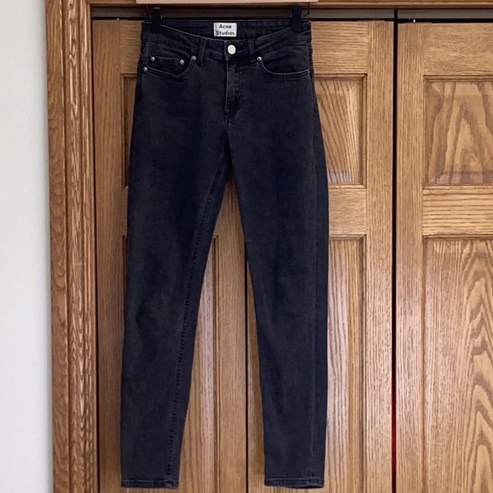 Acne Studios skin 5 used black skinny jeans